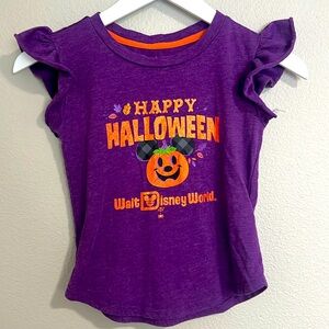 💥3/10 Sale - Disney Parks Halloween Purple Ruffle Short Sleeve T-shirt